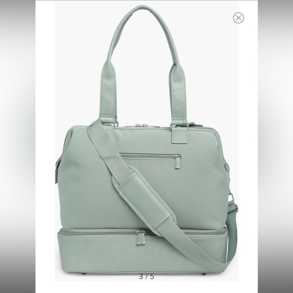 BEIS Mini Weekender Bag in Slate - Picture 8 of 9